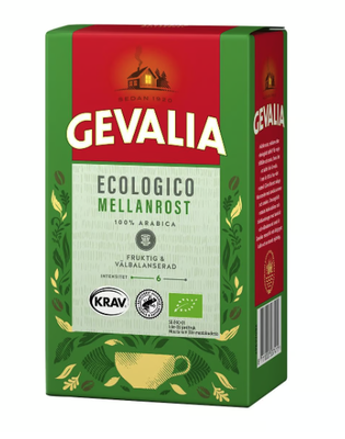 Kaffe Gevalia Mellan Ecologico Brygg 425g