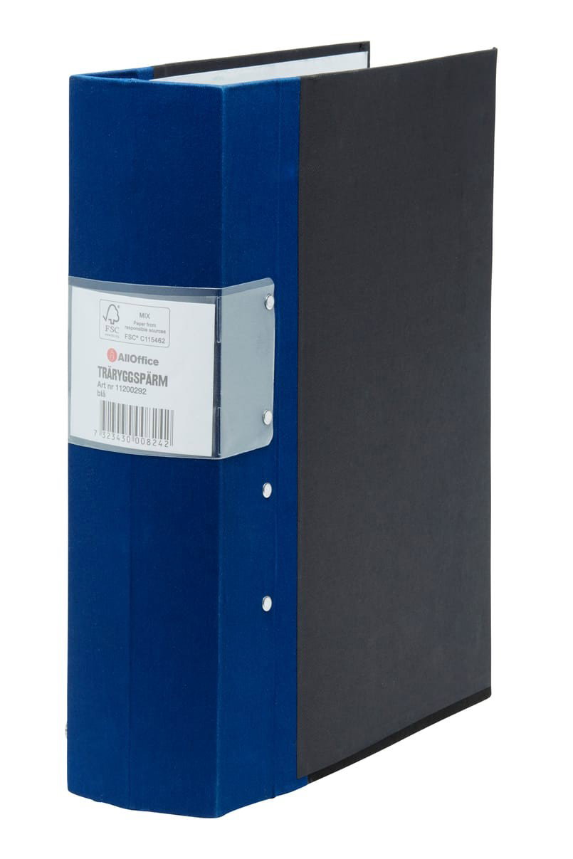 Träryggspärm A4 Premium FSC 80mm Blå