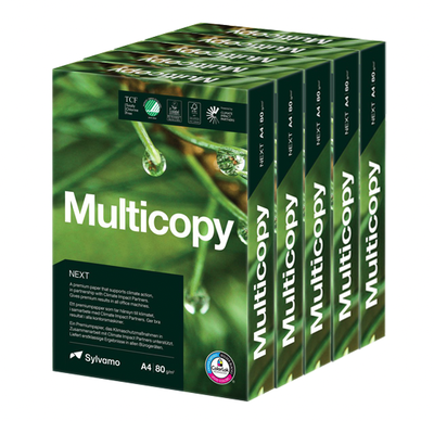 Kopieringspapper Multicopy Next A4 80g HÅLAT, 5x500/krt