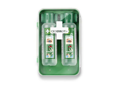 Ögonduschskåp Cederroth Inkl 2 flaskor á 500ml