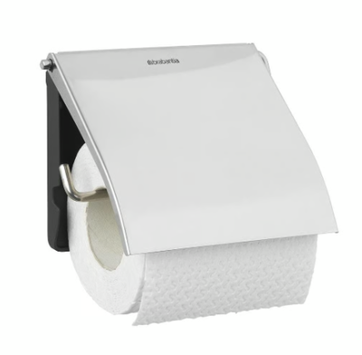Toalettpappershållare Brabantia ReNew Blankborst Stål