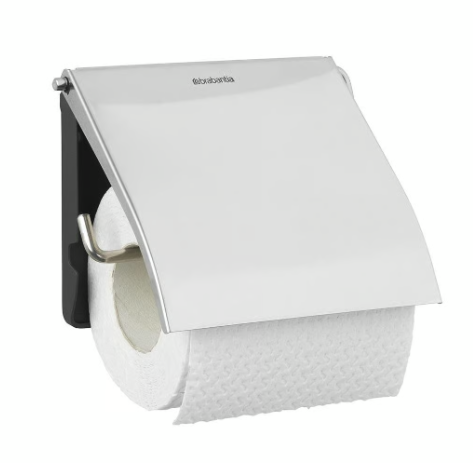 Toalettpappershållare Brabantia ReNew Blankborst Stål