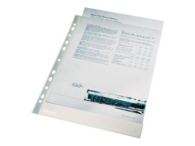 Plastficka A4 Esselte Heavy Duty glasklar 0,11mm, 100 st/fp