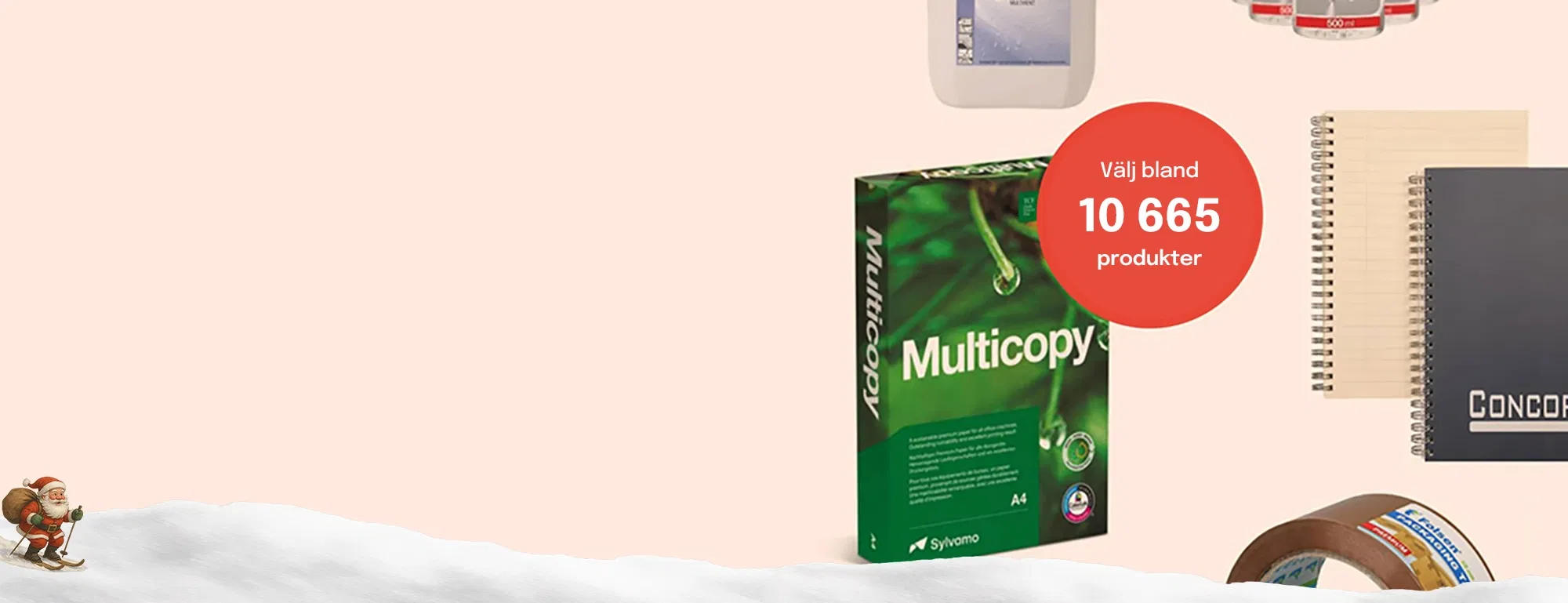 Kontorsmaterial - Köp ur ett komplett sortiment för kontor, lager, städning och lokalvård med personlig service och snabba leveranser.