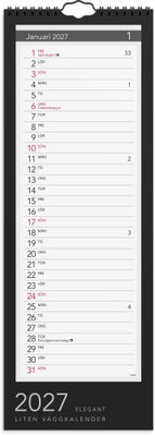 Väggkalender Burde 1709 Lilla Miljökalendern Elegant 2027