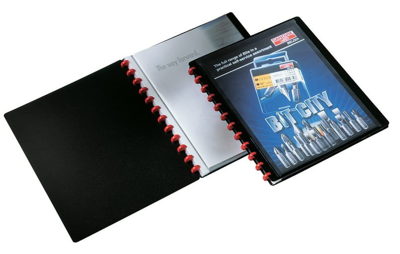 Demobok Durable Duralook Easyplus svart A4