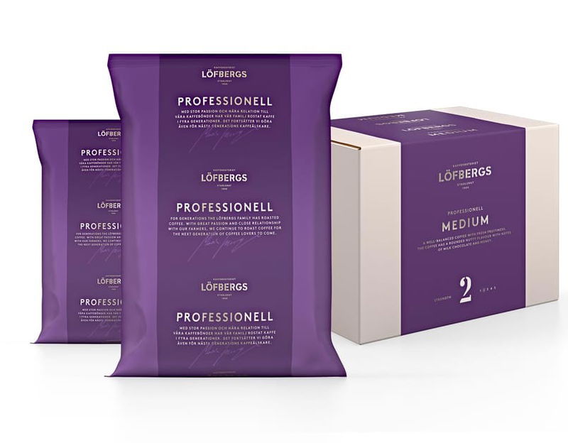 Kaffe Löfbergs Medium Termosbrygg 115g, 52 st/krt