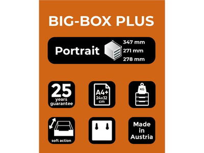 Blankettbox EXACOMPTA BIGBOX 5 lådor vit