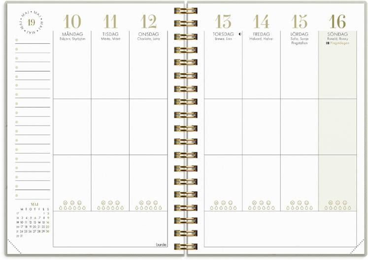 Almanacka Burde 1065 Life Planner Essentials 2027 A6