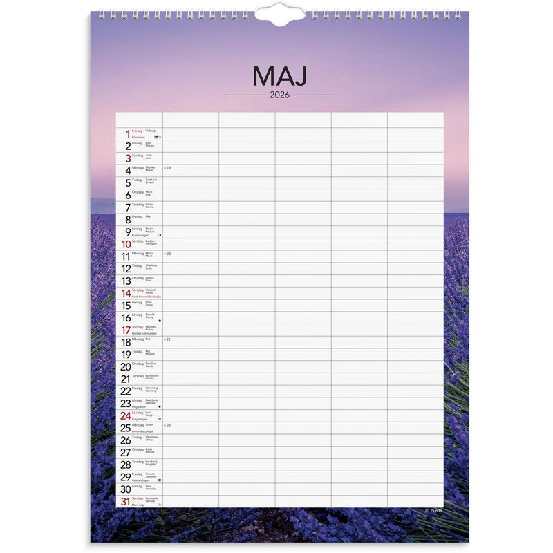 Familjekalender Modern 2026