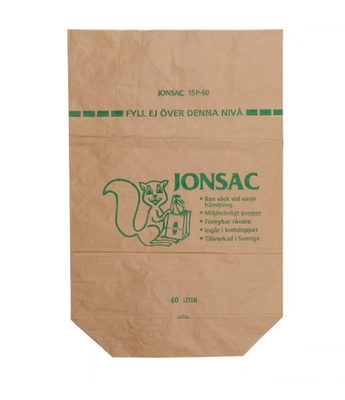 Sopsäck Papper 1-Blad Våtavfall 60L, 25 st/fp