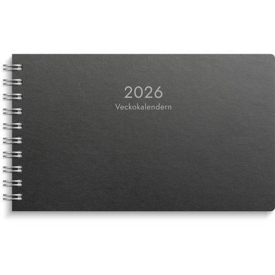Veckokalender Eco Line 2026 svart