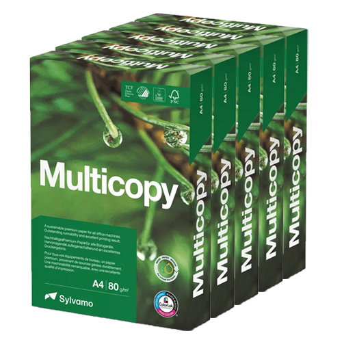 Kopieringspapper MultiCopy A4 80g OHÅLAT, 5x500/krt