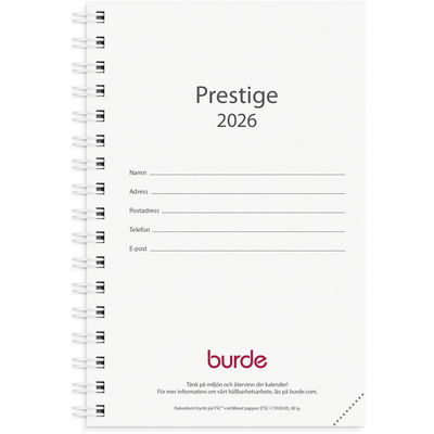 Kalender Prestige refill 2026
