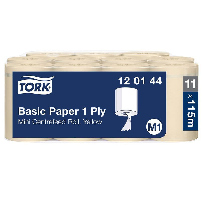 Torkrulle Tork M1 Basic 1-Lagers Gul, 11/fp