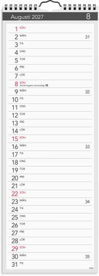 Väggkalender Burde 1709 Lilla Miljökalendern Elegant 2027