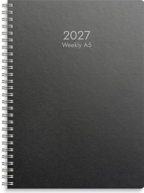 Almanacka Burde 5170 Weekly ECO Line 2027 Svart A5