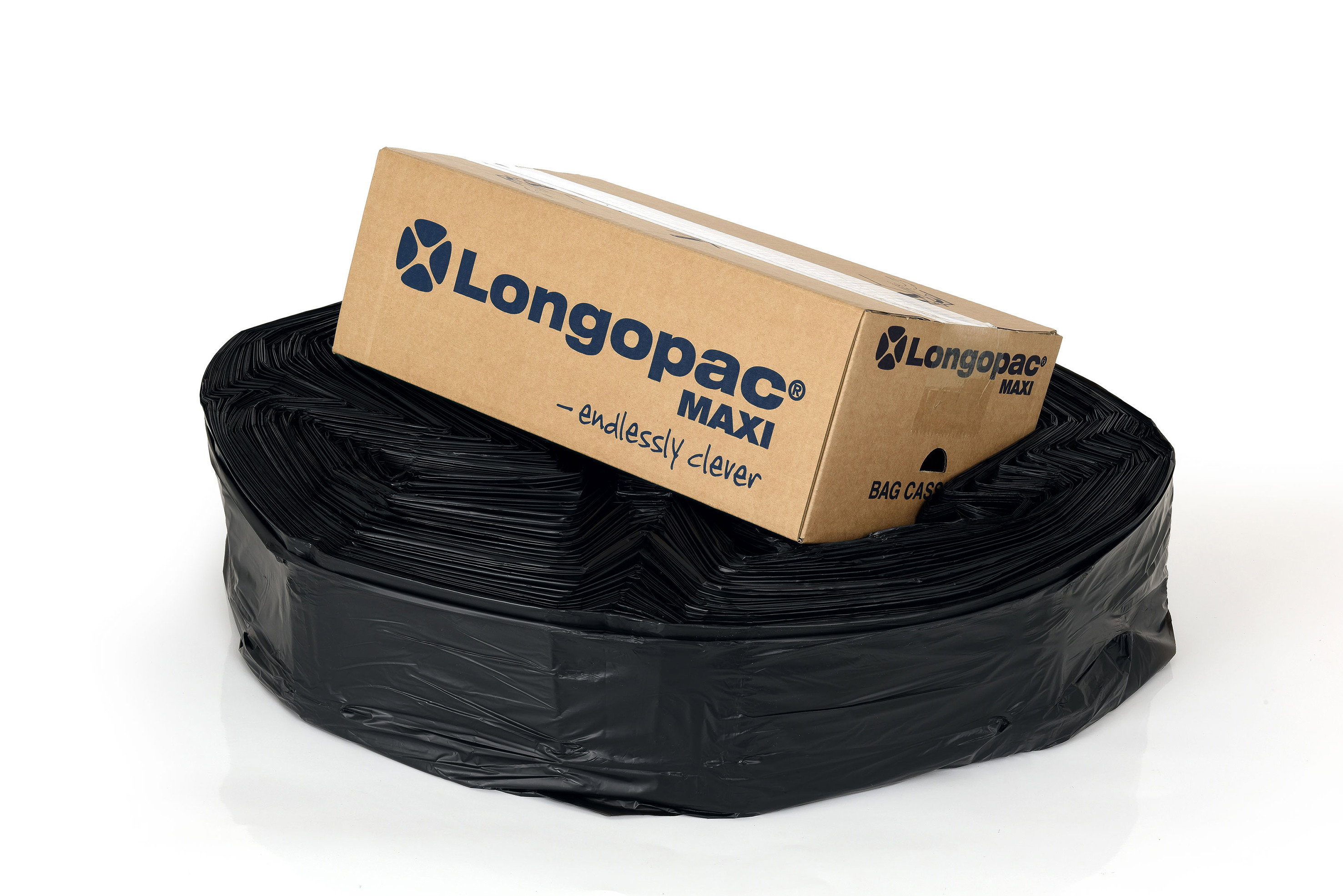 Sopsäcksslang Longopac Maxi Standard Svart Ø570mm x 110m