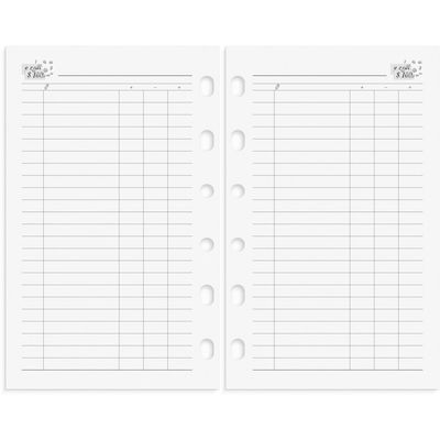 Compact Systemkalender 2026 skinn svart