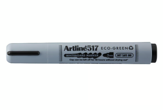 Whiteboardpenna Artline 517 ECO-GREEN Konisk Svart, 12/fp