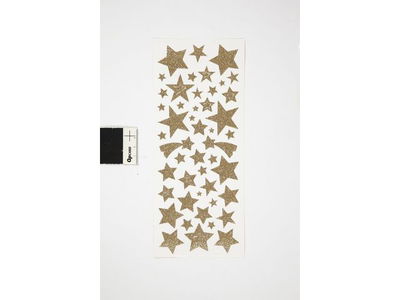 Glitterstickers guld stjärnor 110/fp
