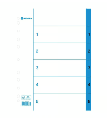 Pärmregister papper 1-5 A4