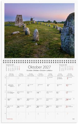Väggkalender Burde 1730 Sweden med kuvert 2027