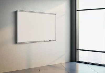 Whiteboardtavla inkl pennhylla Glasemaljerad 900x600mm
