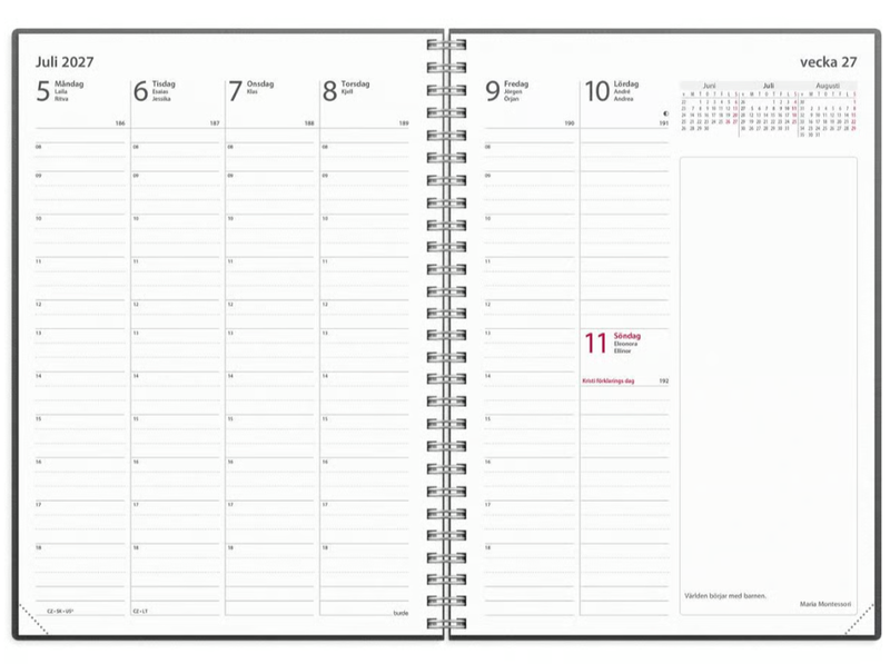 Almanacka Burde 1040 Business Refill 2027 A5