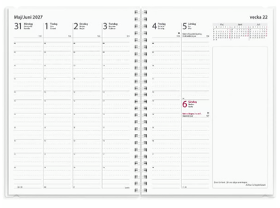 Almanacka Burde 5935 Business 4-i-1 PP-Omslag 2027 A5