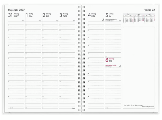 Almanacka Burde 5935 Business 4-i-1 PP-Omslag 2027 A5