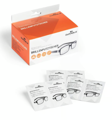 Glasögontvätt Durable Våtdukar, 100 /fp