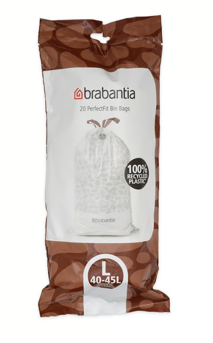 Avfallspåse Brabantia Perfectfit 40-45L L, 20 st/fp