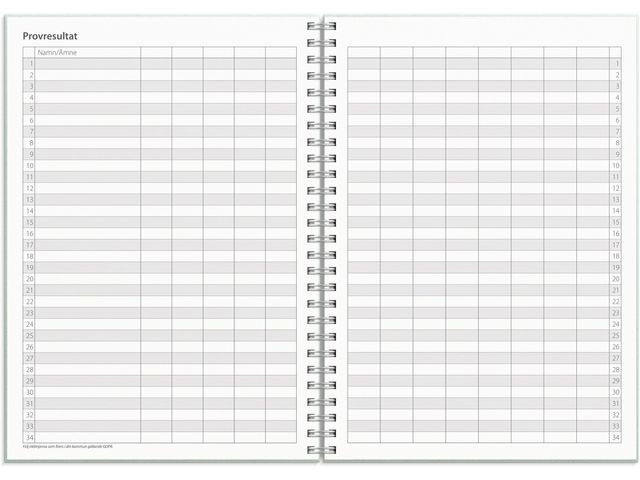 Kalender Study Textile grön A5 25/26