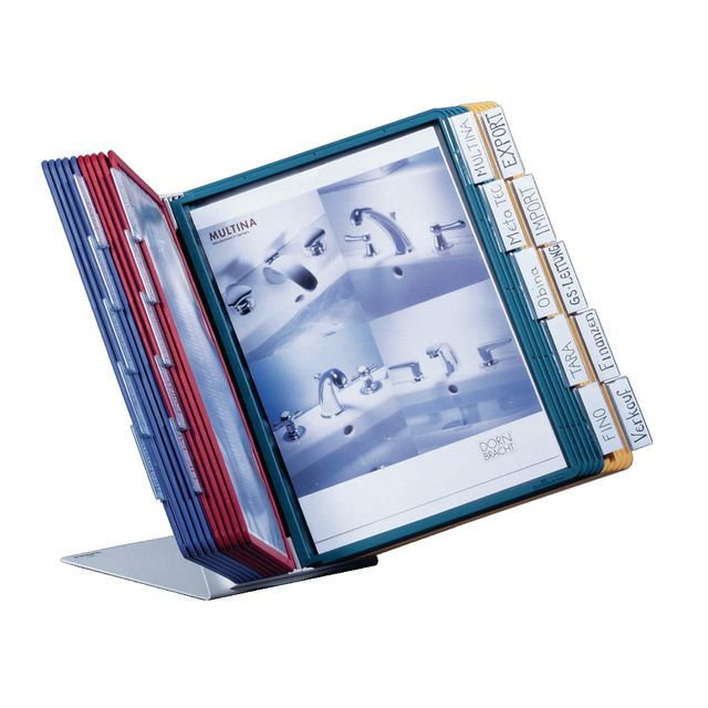 Bordsställ Durable VARIO A4 med 10 paneler Bordsställ Durable VARIO A4 med 10 paneler