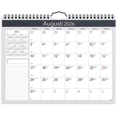 Väggkalender Miljökalendern Elegant 2026