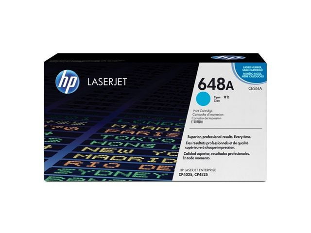 Toner HP CE261A 648A 11K cyan Toner HP CE261A 648A 11K cyan
