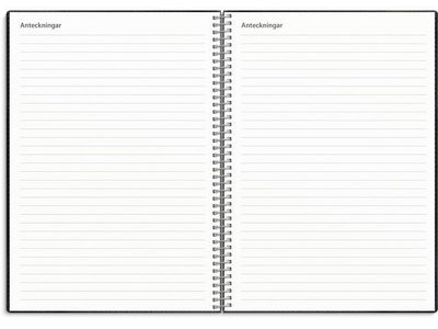 Kalender Study Twist svart A5 25/26