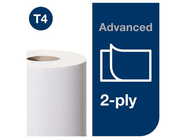 Toalettpapper TORK Advanced T4 2-Lag 31,4m, 24/fp
