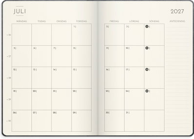 Almanacka Burde 5964 Weekly Deluxe 2027