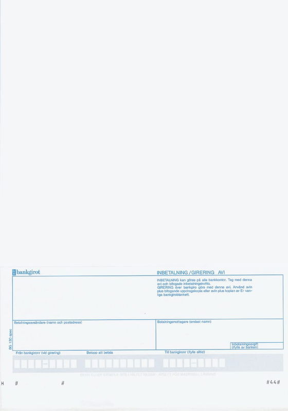 Blankett Laser otryckt+4 bg, 900 st/krt