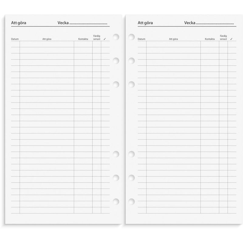Regent Systemkalender 2026 skinn svart