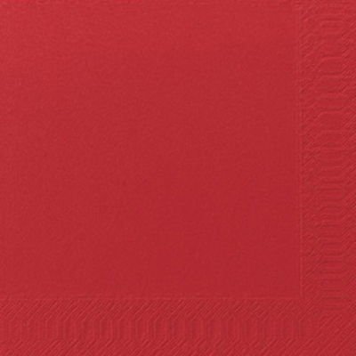 Servett Duni 3-lag Röd 40x40cm, 125 st/fp