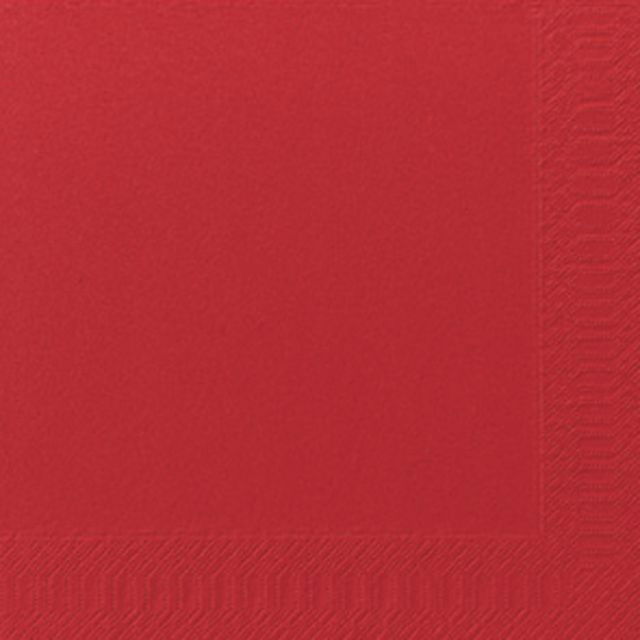 Servett Duni 3-lag Röd 40x40cm, 125 st/fp