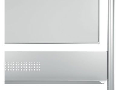 Whiteboard dubbelsidig mobil NOBO stål 150x120cm