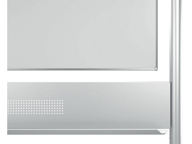 Whiteboard dubbelsidig mobil NOBO stål 150x120cm