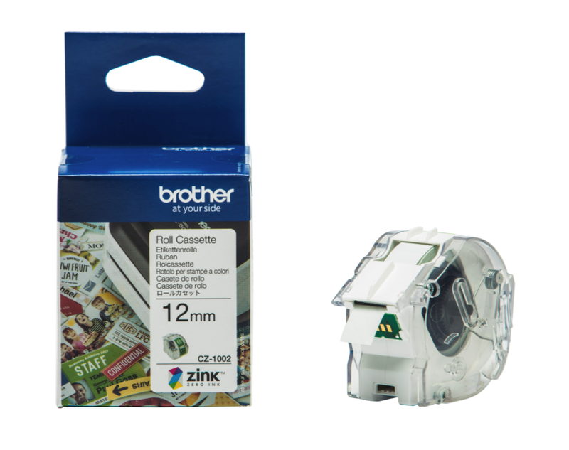 Etikettrulle Brother CZ1002 12mmx5m
