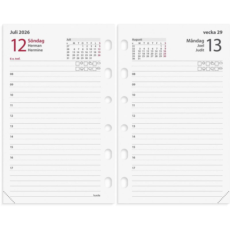 Compact kalendersats Lilla agendan 2026