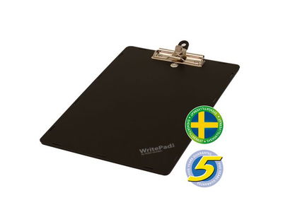 Skrivplatta Keba med magnet Svart A4