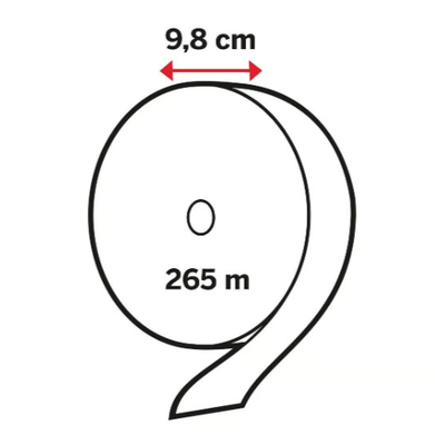 Toalettpapper KATRIN Gigant S 1-Lager, 265m, 12/fp
